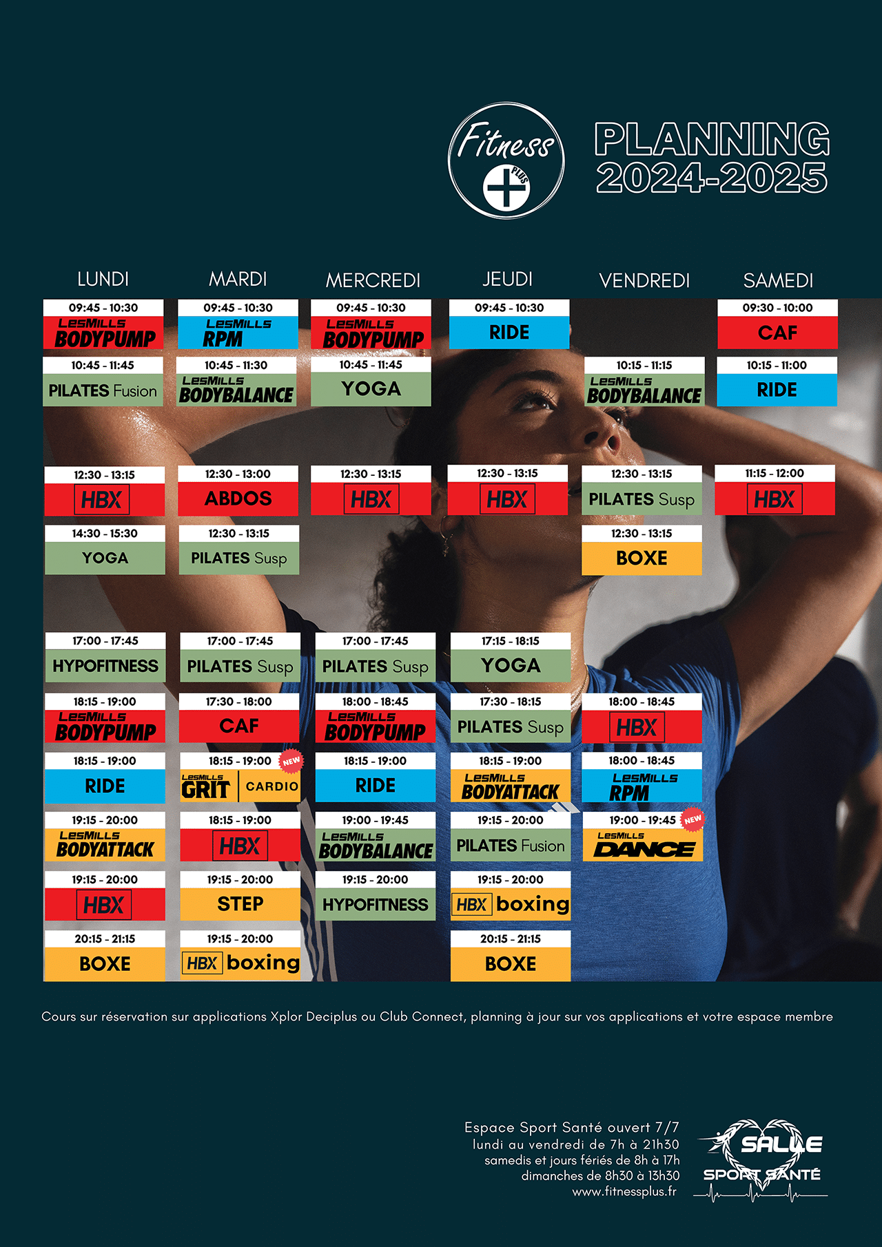 Planning des cours 2024-2025